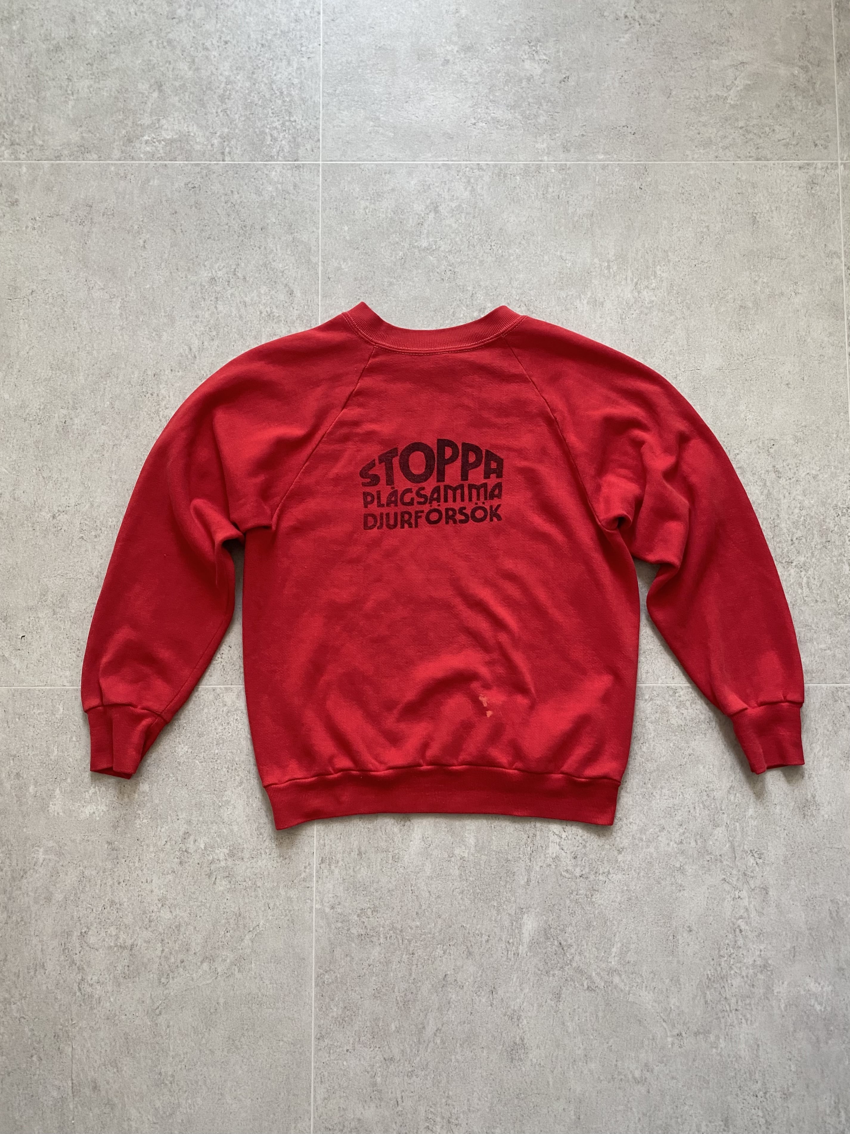 80&#039;s Sportwear &#039;STOPPA&#039; Sweatshirt S(~55) Made In U.S.A. - 체리피커