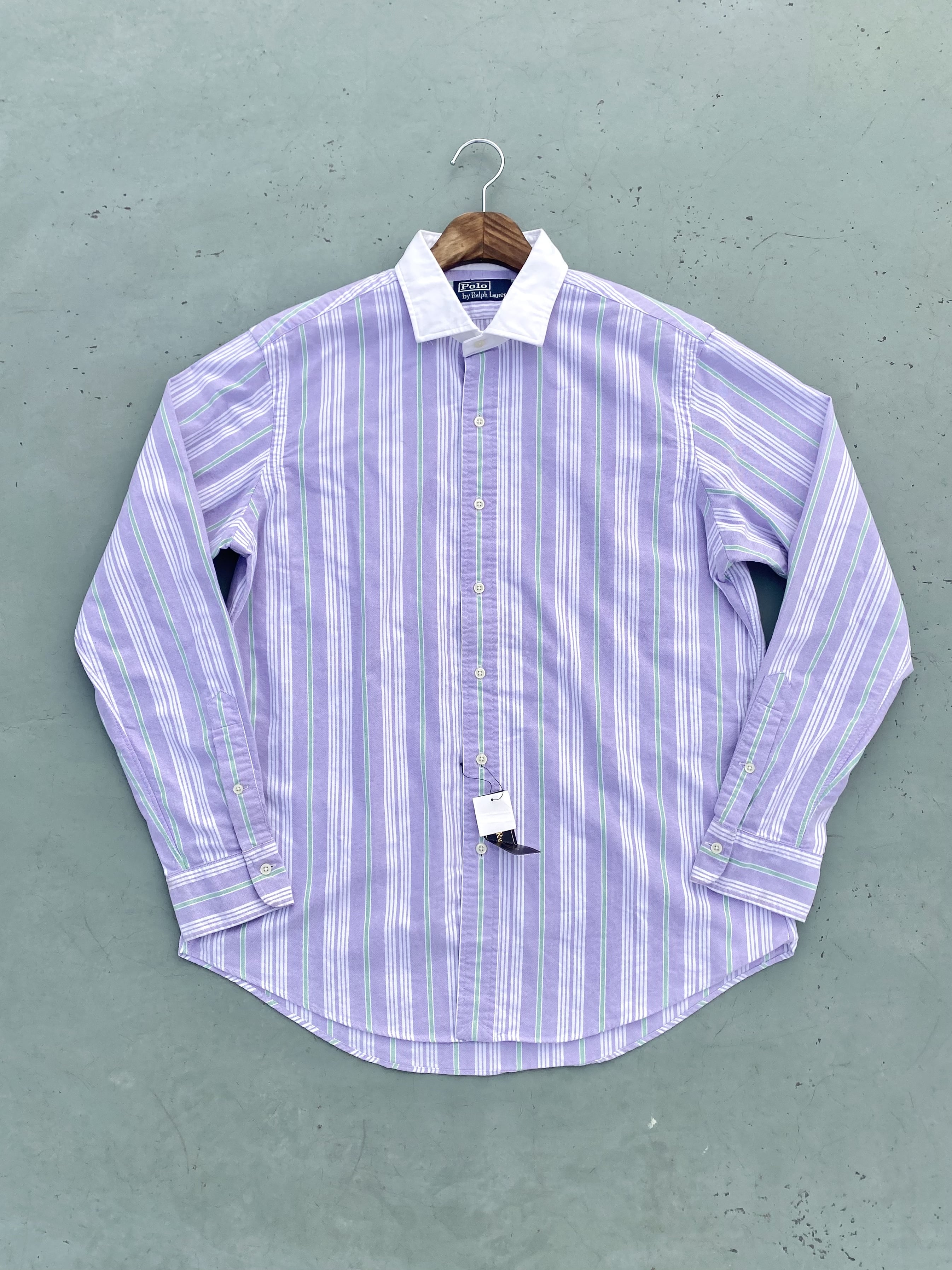 Polo Ralph Lauren Cotton Striped Cleric Shirt L(100~105) - 체리피커