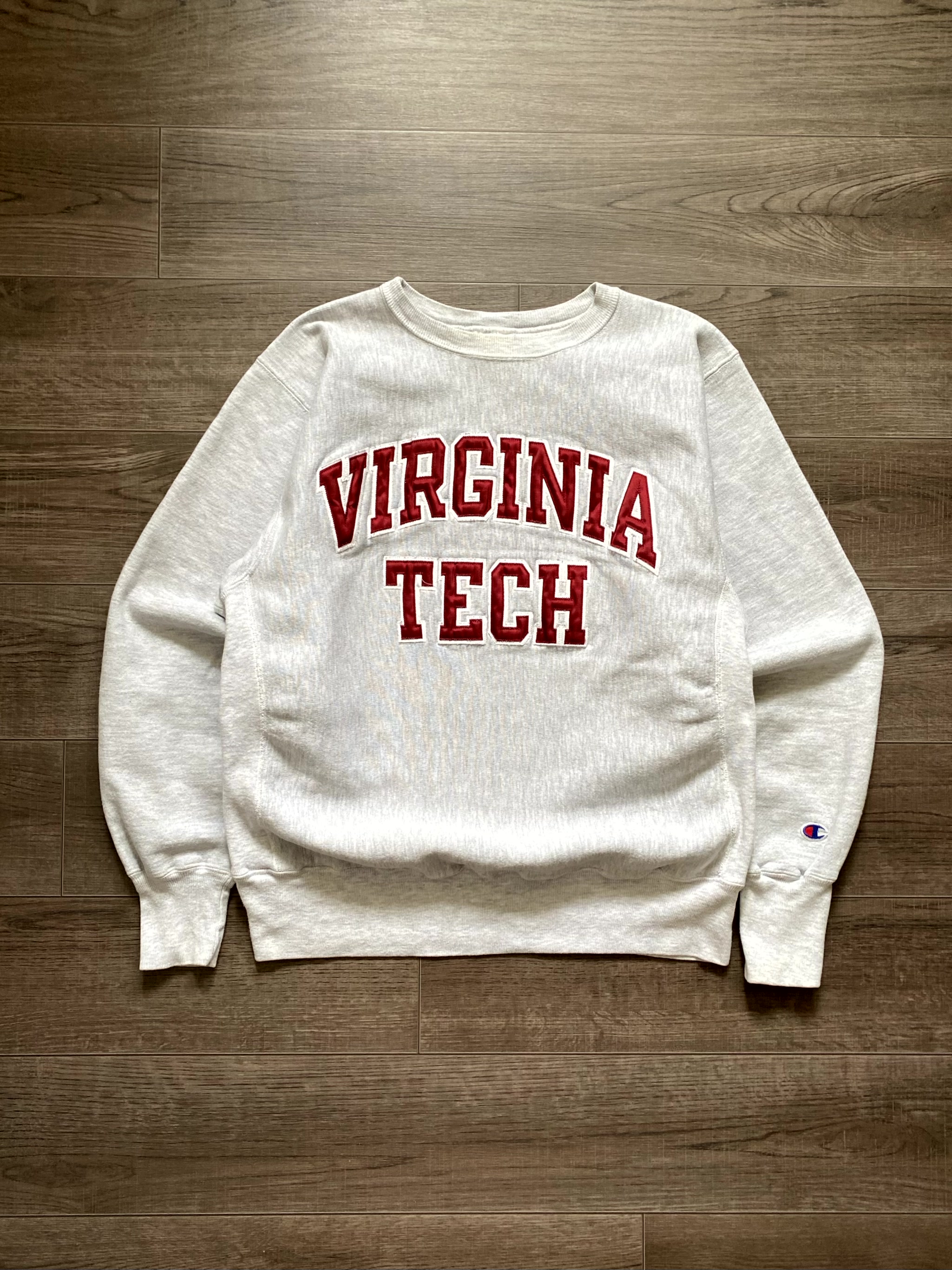 90&#039;s Champion VIRGINIA TECH Reverse Weave Sweatshirt L(100~103) - 체리피커