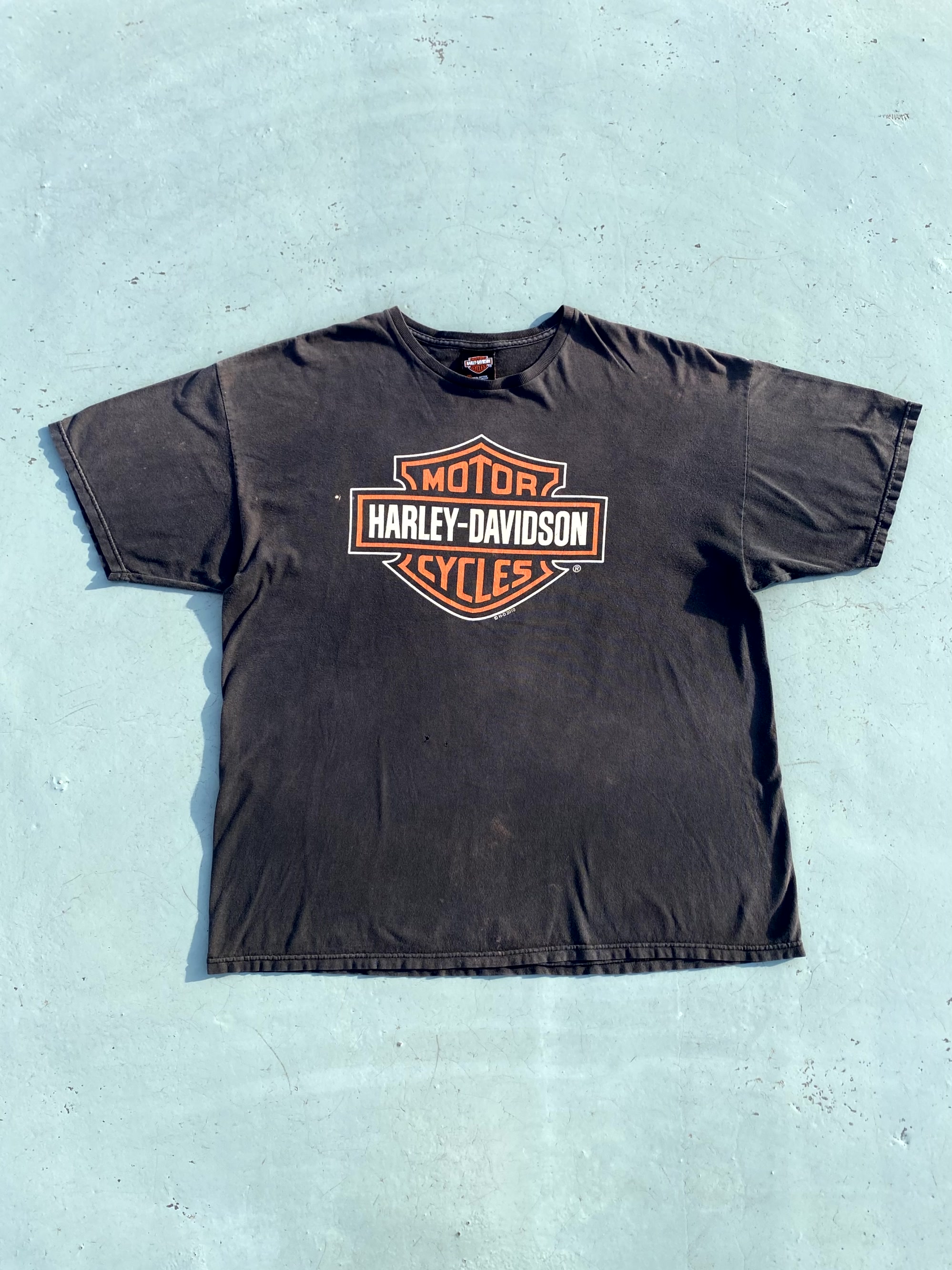 Harley Davidson Spell Printed T-Shirt 2XL(105~108) - 체리피커