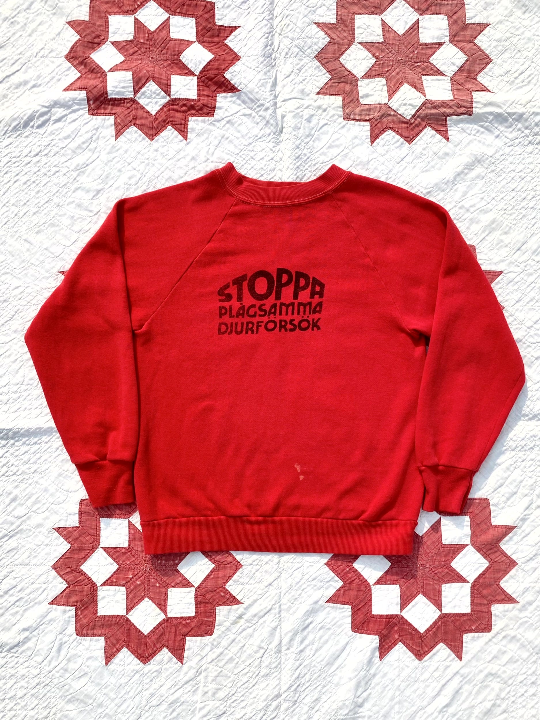 80&#039;s Sportswear &#039;STOPPA&#039; Sweatshirt S(~55 1/2) - 체리피커