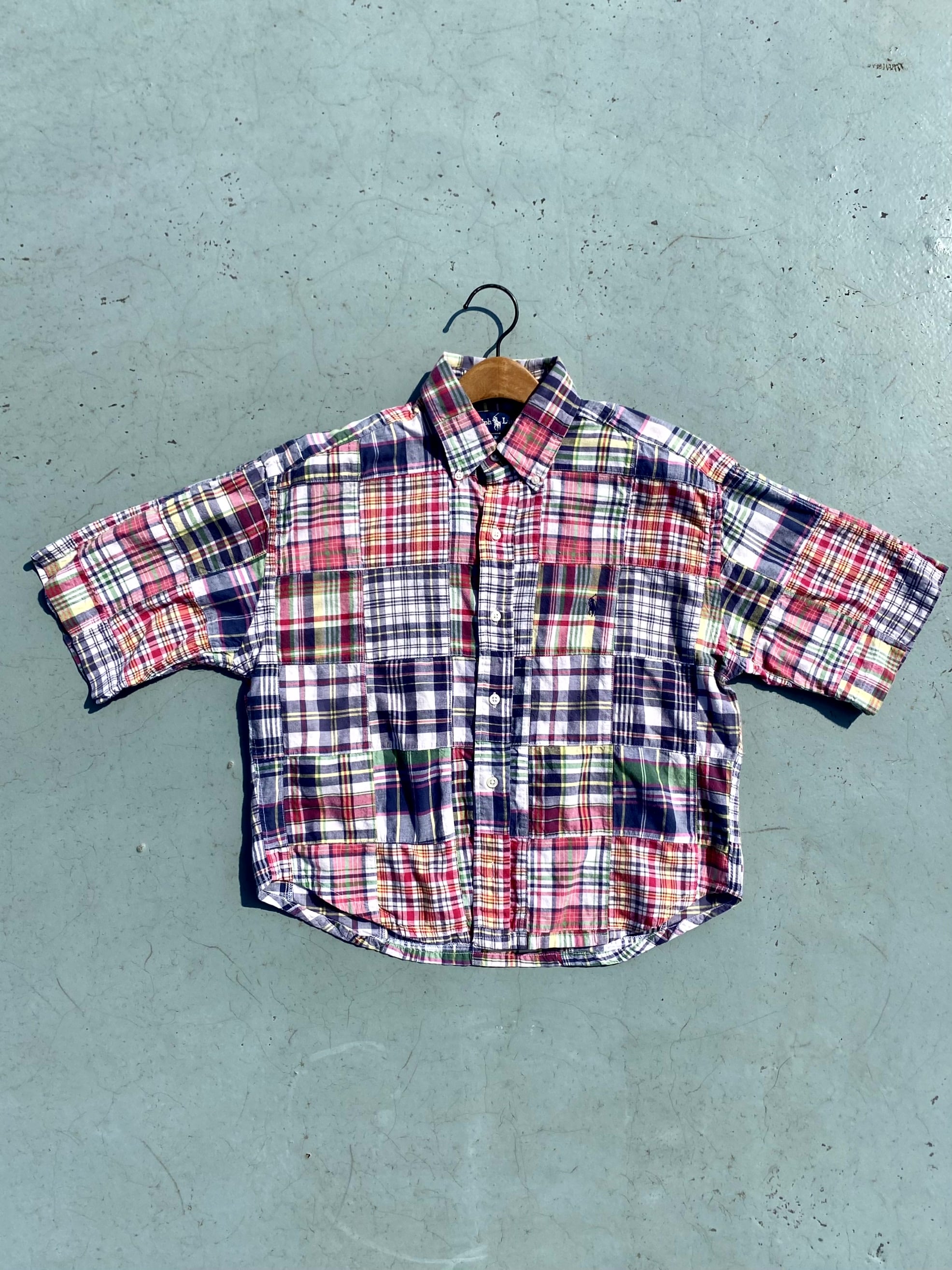 Polo Ralph Lauren Madras Check Patchwork Shirt S(For Women) Customized - 체리피커