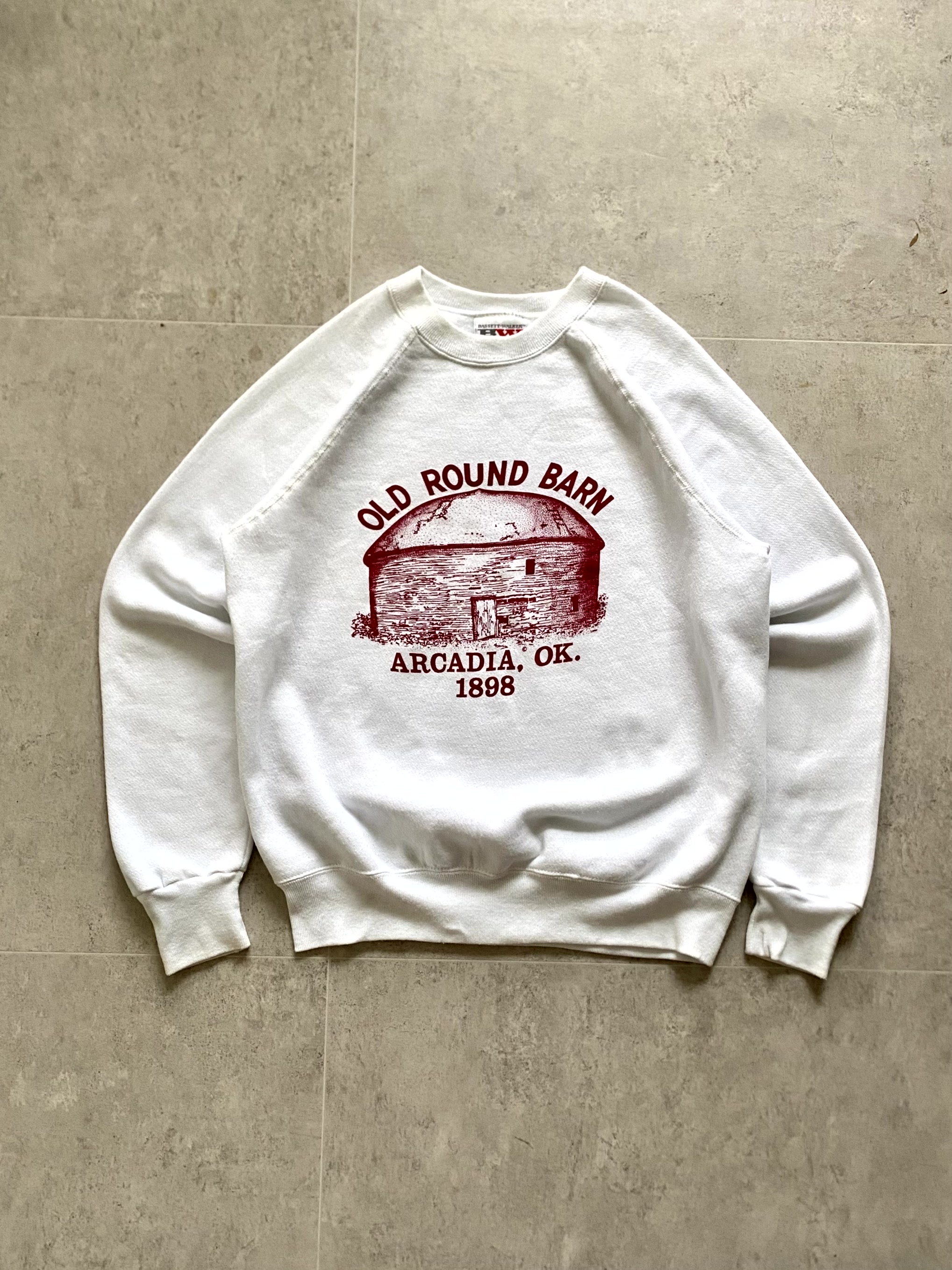 80&#039;s Vintage &#039;OLD ROUND BARN&#039; Sweatshirt 100~103 Size - 체리피커
