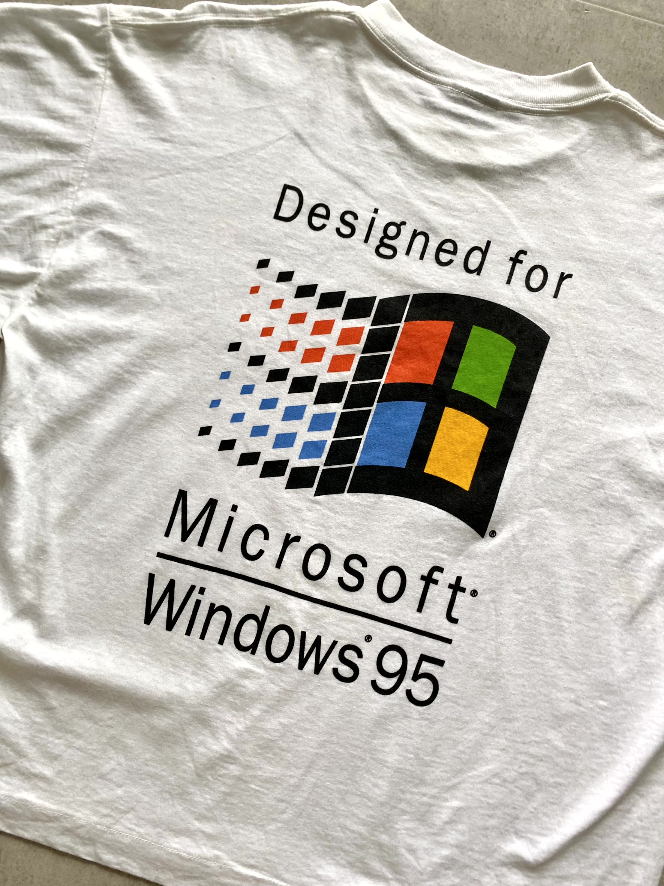 90&#039;s Microsoft Windows 95 T-Shirt XL(100~105) - 체리피커