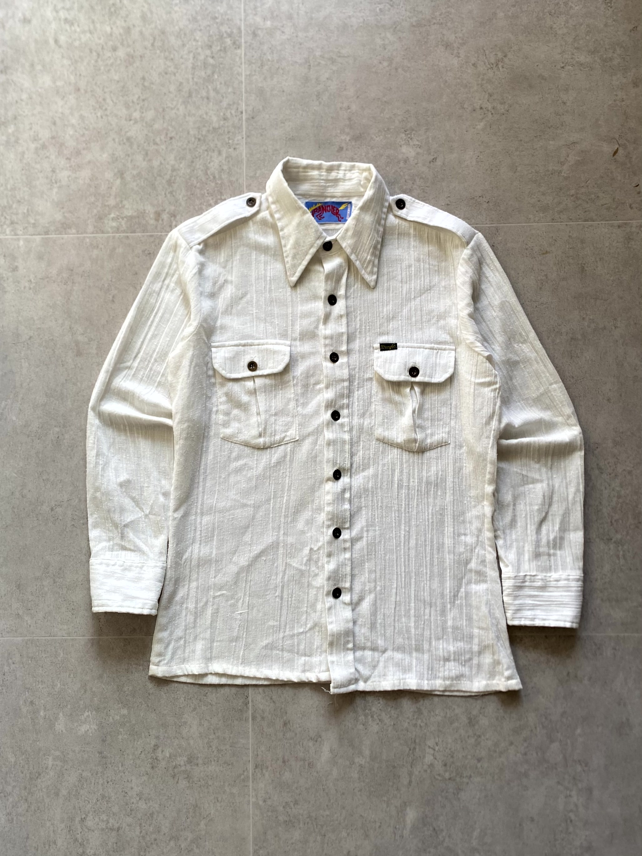 70&#039;s Wrangler Western Shirt M(100) - 체리피커