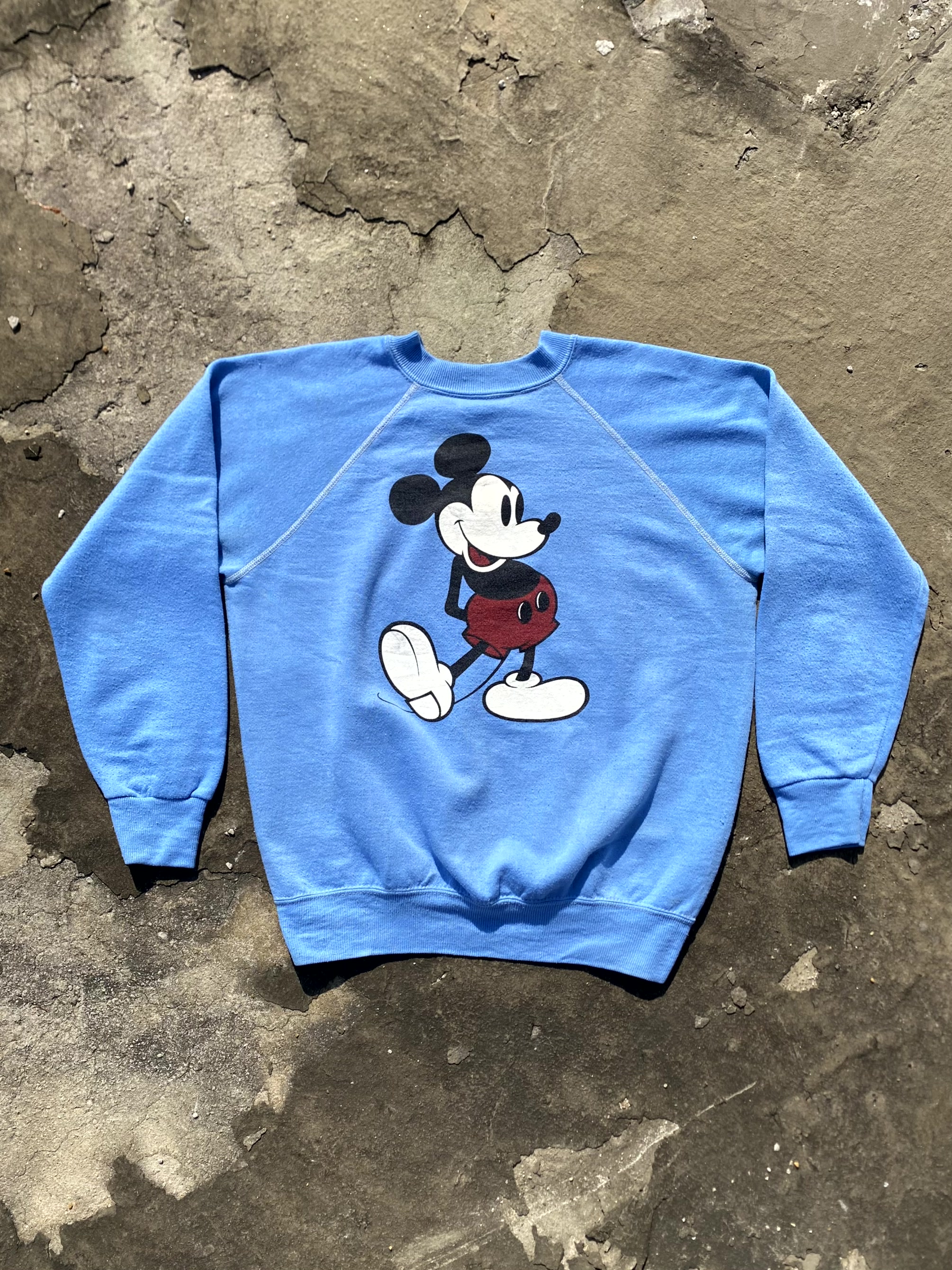 80&#039;s Walt Disney Original Mickey Mouse Sweatshirt M(~100) - 체리피커